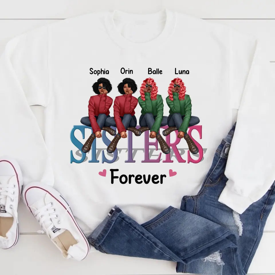 Personalized T Shirt, Sister Shirt, Gifts For Best Friends, Best Friend Shirts, Big Sister Shirt, Friend Shirt, Friends T Shirt Women