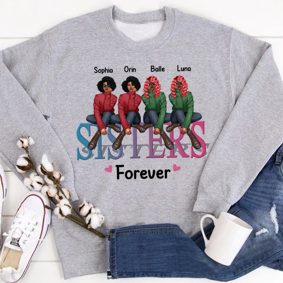 Personalized T Shirt, Sister Shirt, Gifts For Best Friends, Best Friend Shirts, Big Sister Shirt, Friend Shirt, Friends T Shirt Women