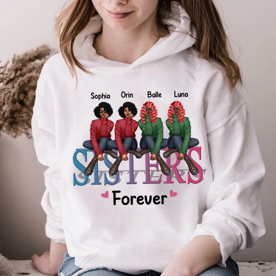 Personalized T Shirt, Sister Shirt, Gifts For Best Friends, Best Friend Shirts, Big Sister Shirt, Friend Shirt, Friends T Shirt Women