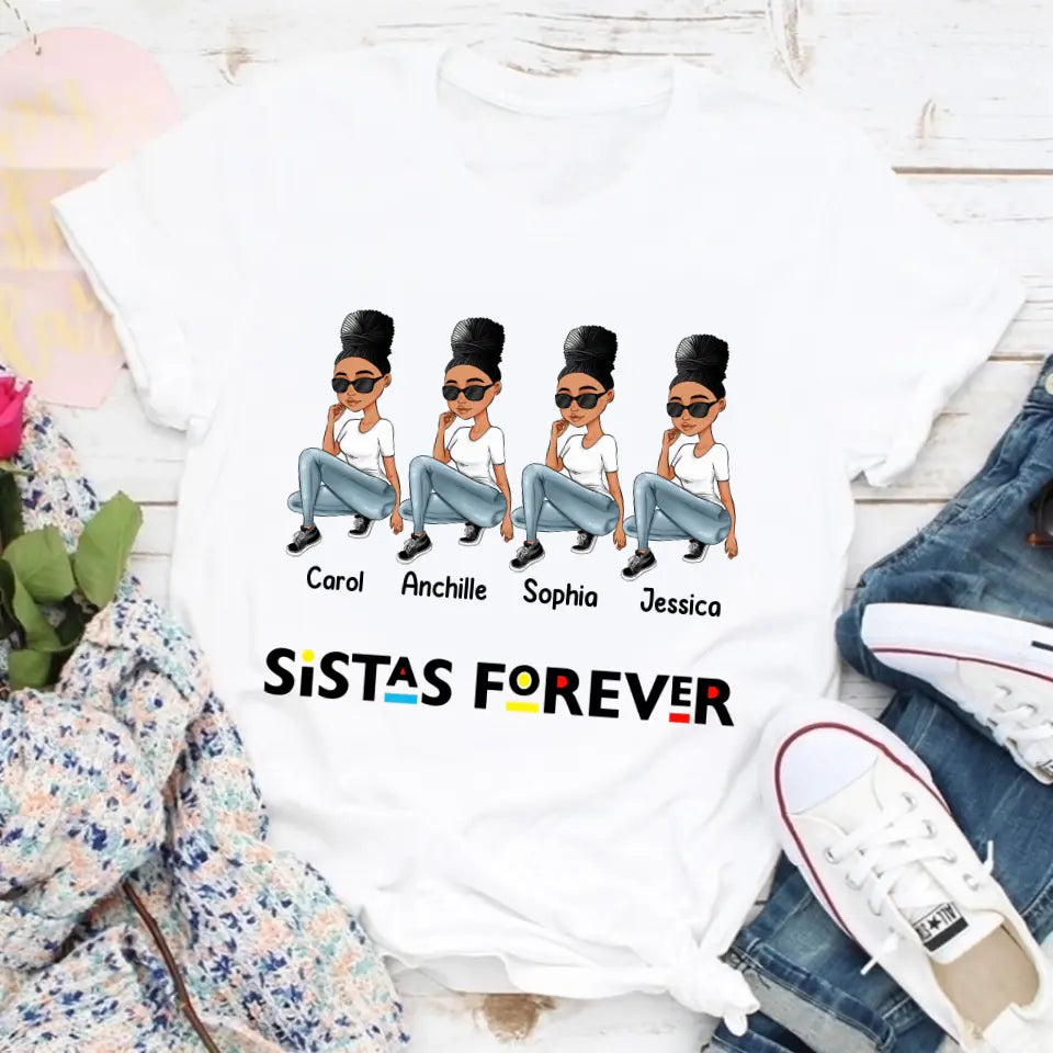 Personalized T Shirt, Sister Shirt, Gifts For Best Friends, Best Friend Shirts, Big Sister Shirt, Friend Shirt, Friends T Shirt Women