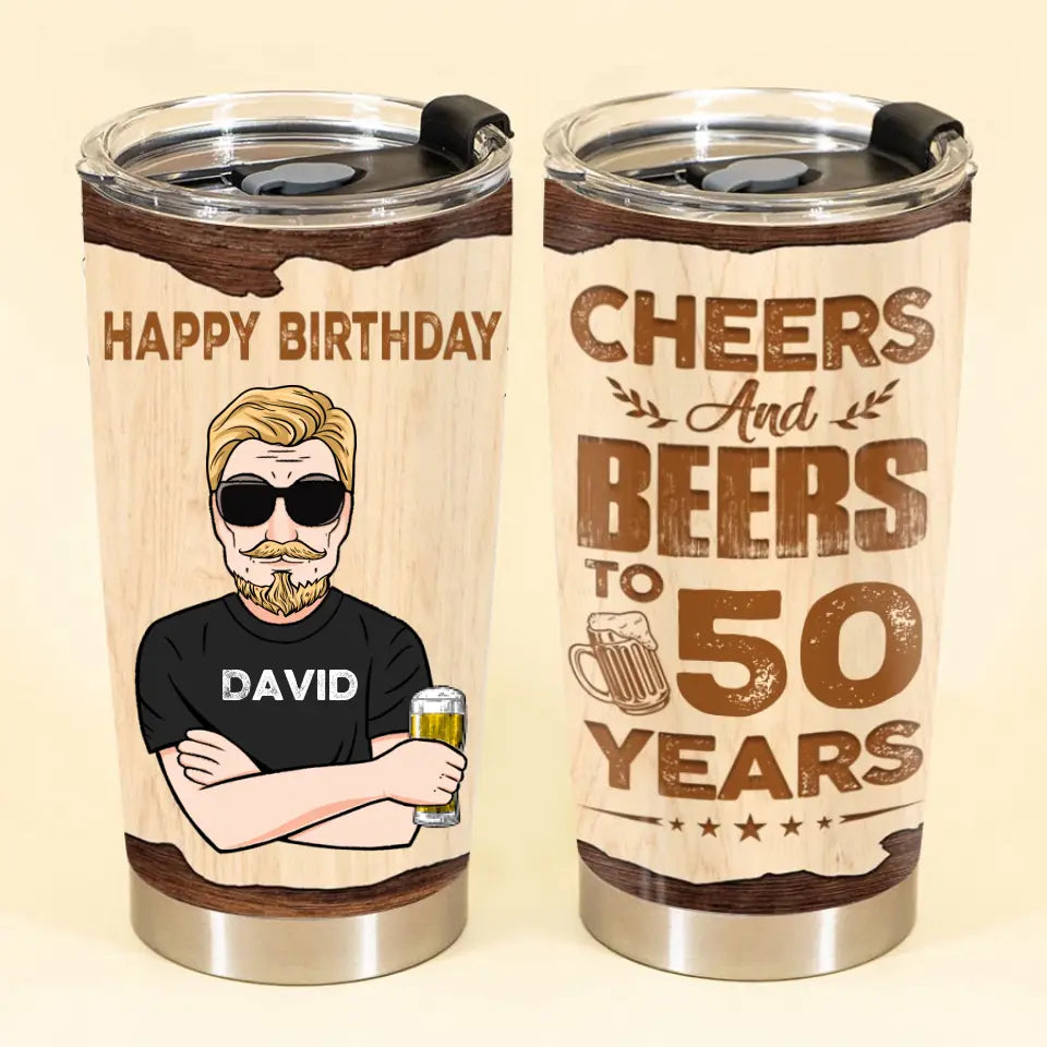 Personalized Tumbler, 50th Birthday Tumbler, Personalized 50th Birthday Gifts, 50th Gift Ideas For Him