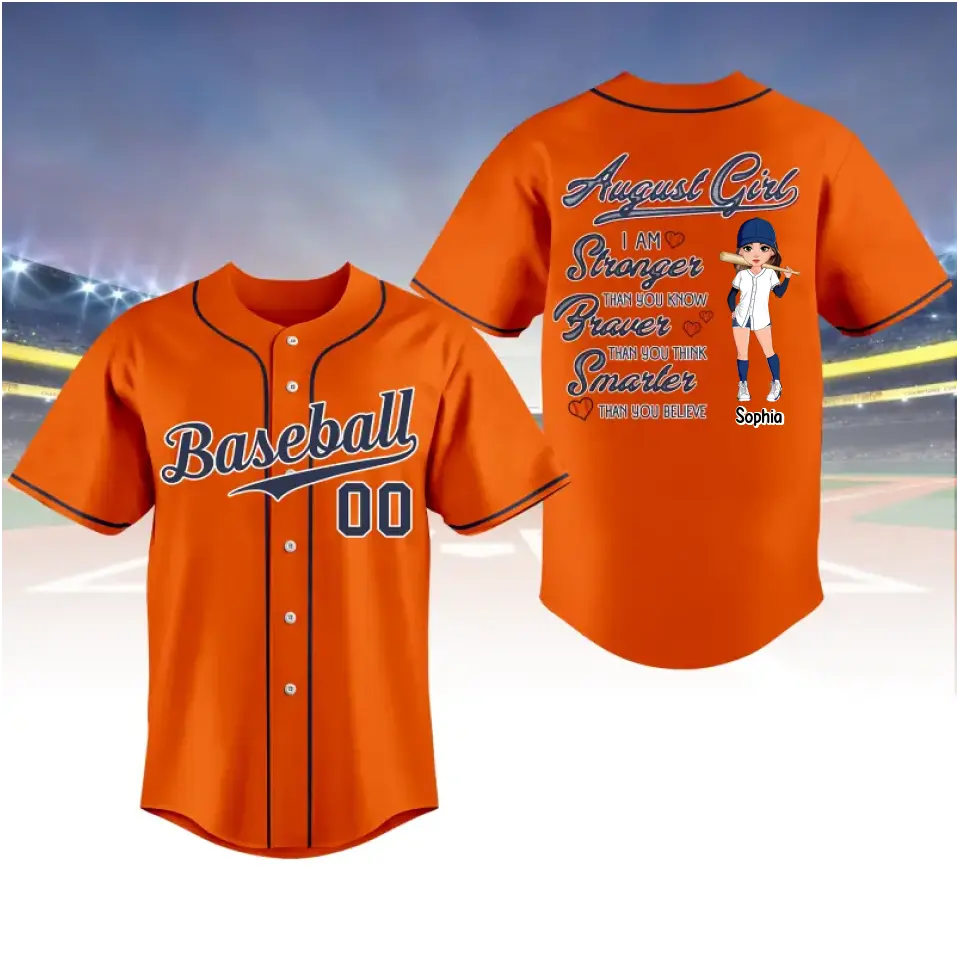 BaseBall Shirt, Custom Birthday Shirt, Queens Born In August, August Birthday Shirts For Woman, Baseball Lover