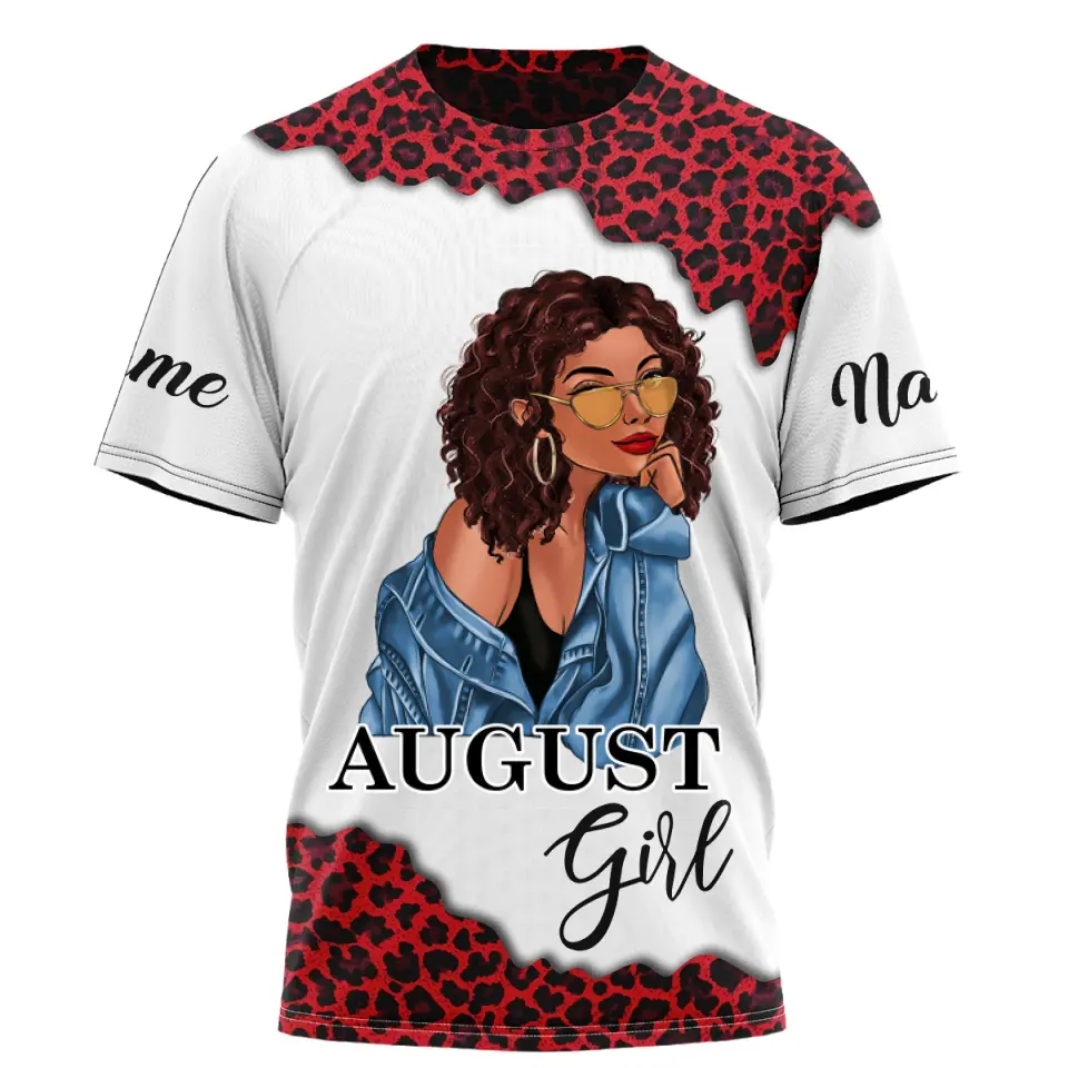 August Birthday Shirt, Custom Birthday Shirt, Queens Are Born In August, August Birthday Shirts For Woman