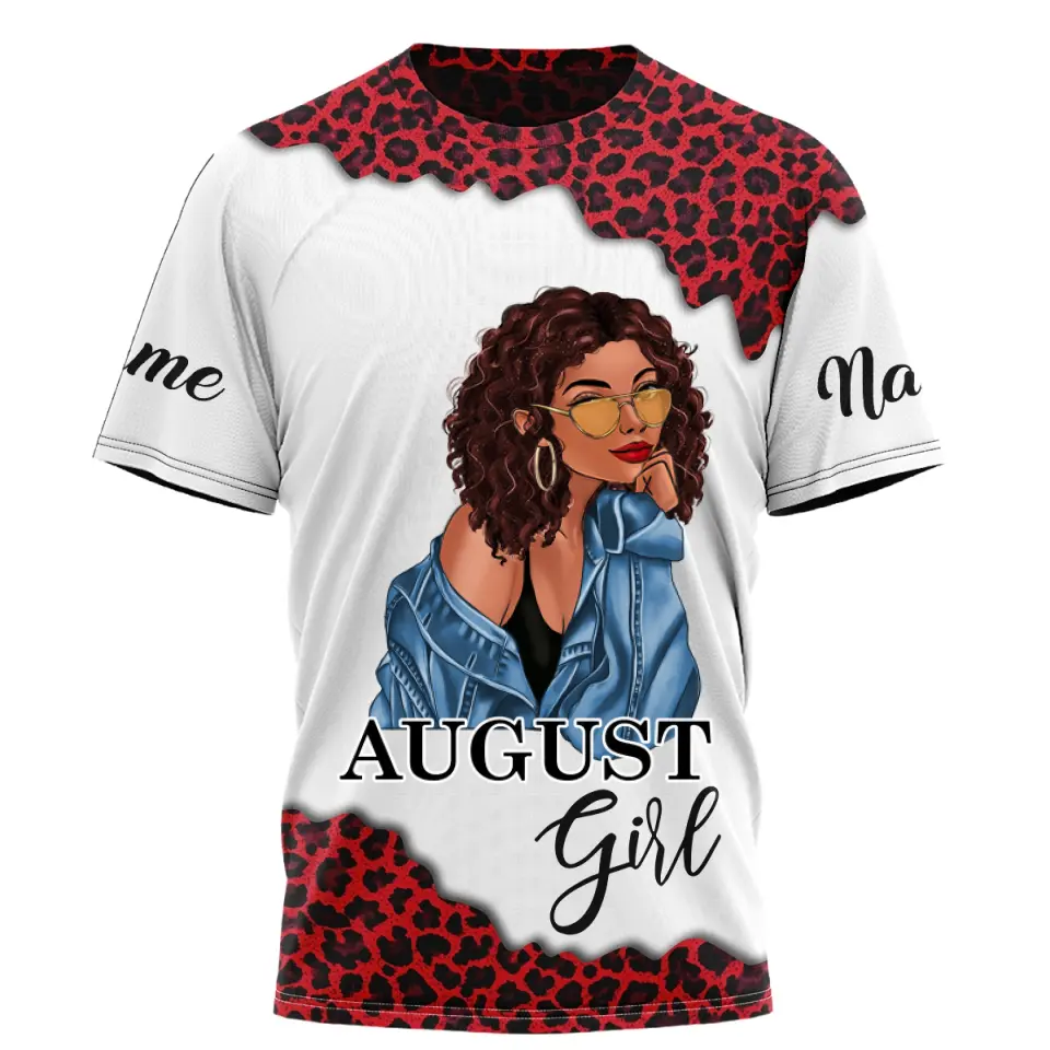 August Birthday Shirt, Custom Birthday Shirt, Queens Are Born In August, August Birthday Shirts For Woman