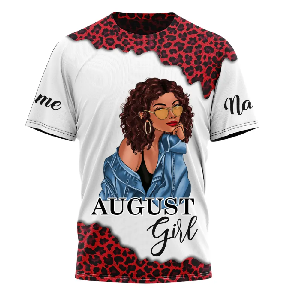 August Birthday Shirt, Custom Birthday Shirt, Queens Are Born In August, August Birthday Shirts For Woman