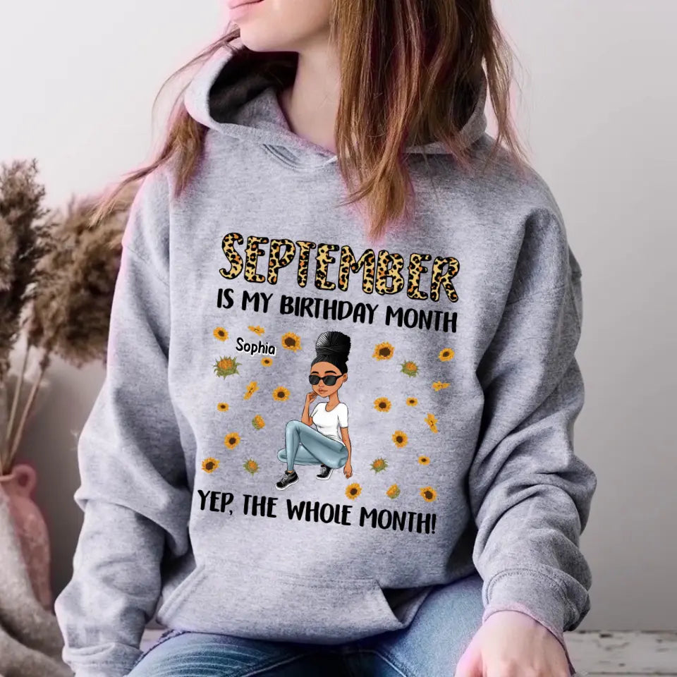 September Birthday Shirt, Custom Birthday Shirt, Queens Are Born In September, September Birthday Shirts For Woman