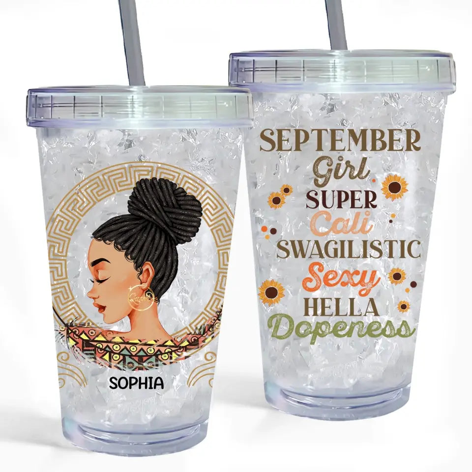Personalized Tumblers, Birthday Tumbler, Famous Birthdays In September, September Birthday Gifts For Her
