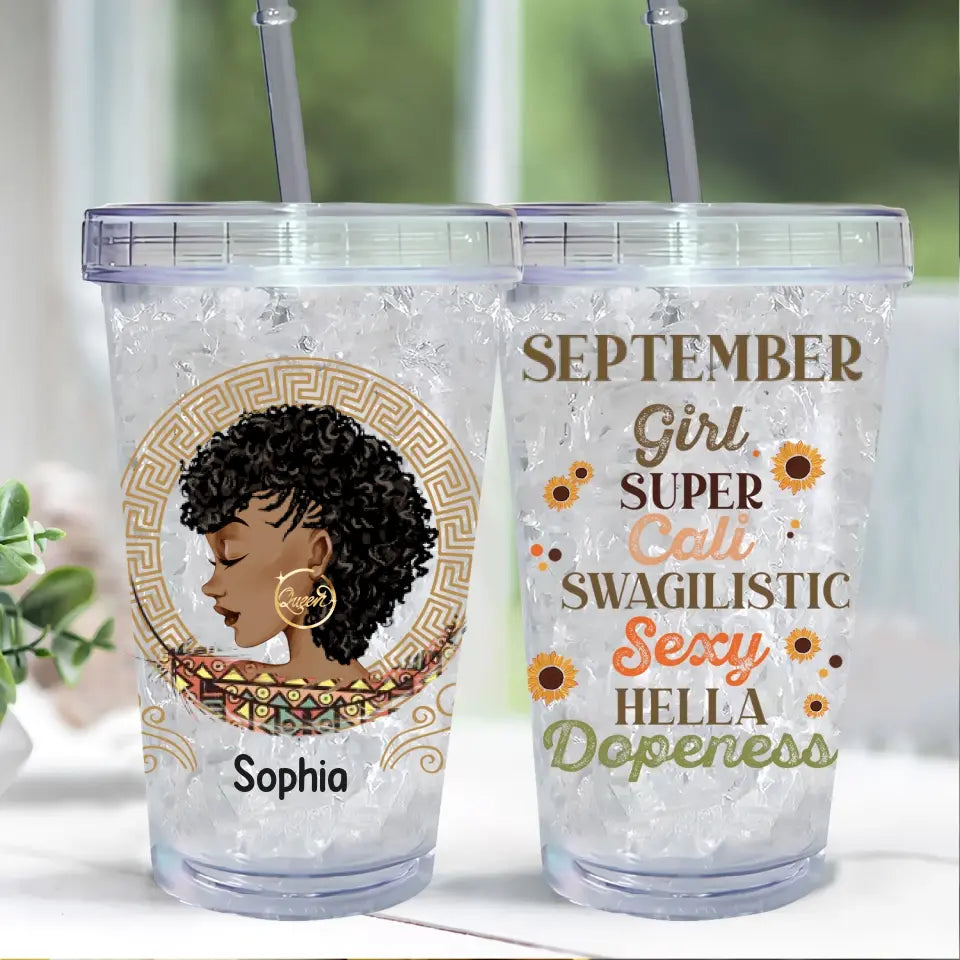Personalized Tumblers, Birthday Tumbler, Famous Birthdays In September, September Birthday Gifts For Her