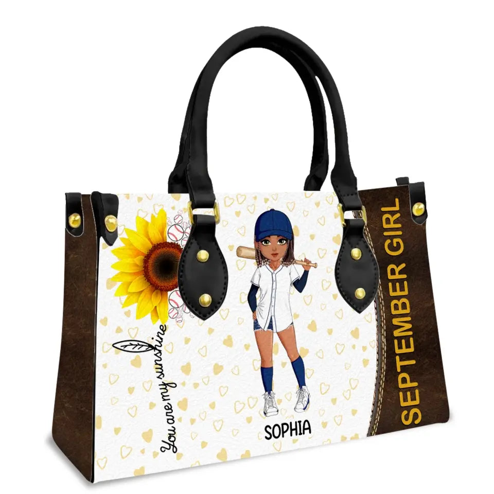 Personalized Leather Bag - Birthday, Handbag personalized, Custom Birthday Gift, Queens are Born In September