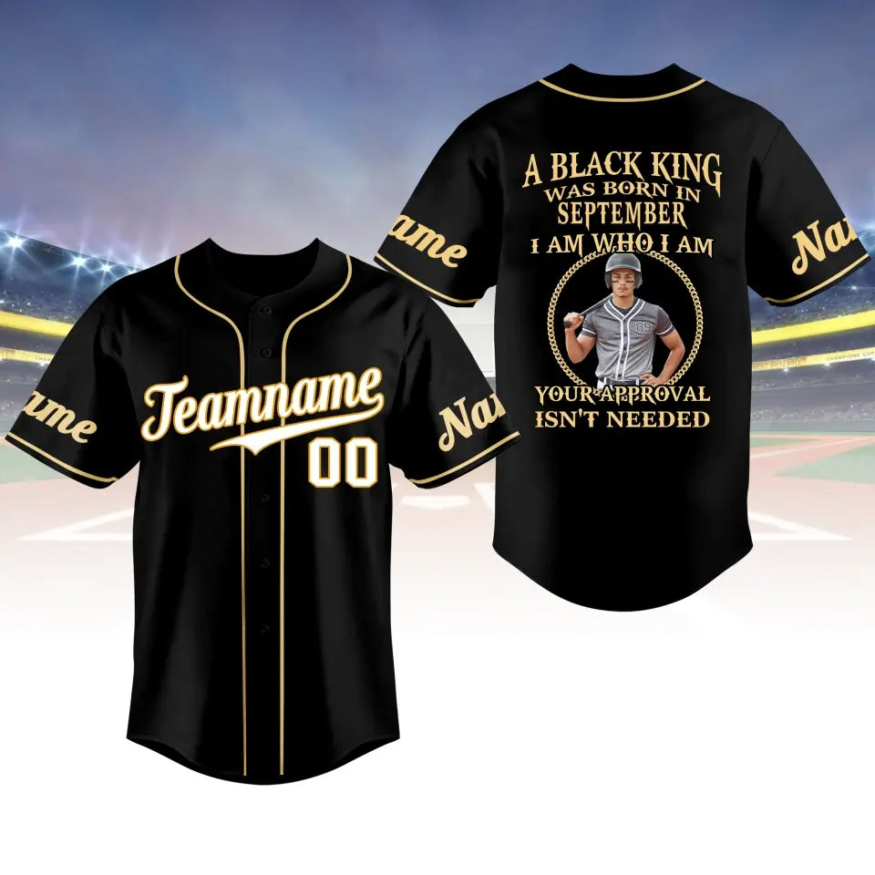 BaseBall Shirt, Custom Birthday Shirt, Kings Born In September, September Birthday Shirts For Man, Baseball Lover