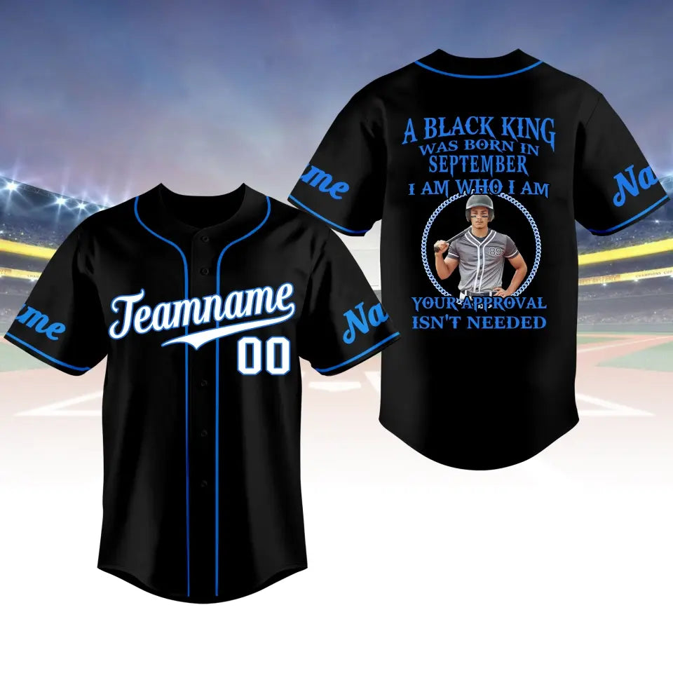 BaseBall Shirt, Custom Birthday Shirt, Kings Born In September, September Birthday Shirts For Man, Baseball Lover