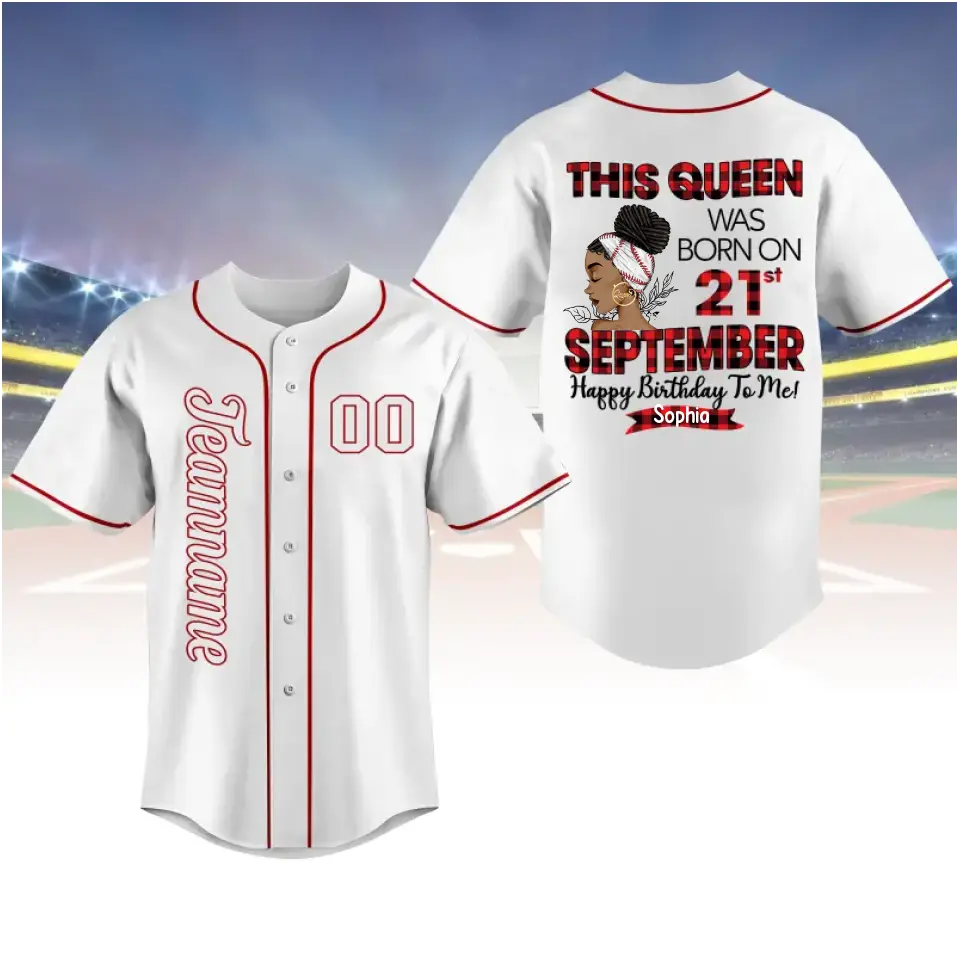 BaseBall Shirt, Custom Birthday Shirt, Queens Born In September, September Birthday Shirts For Woman, Baseball Lover