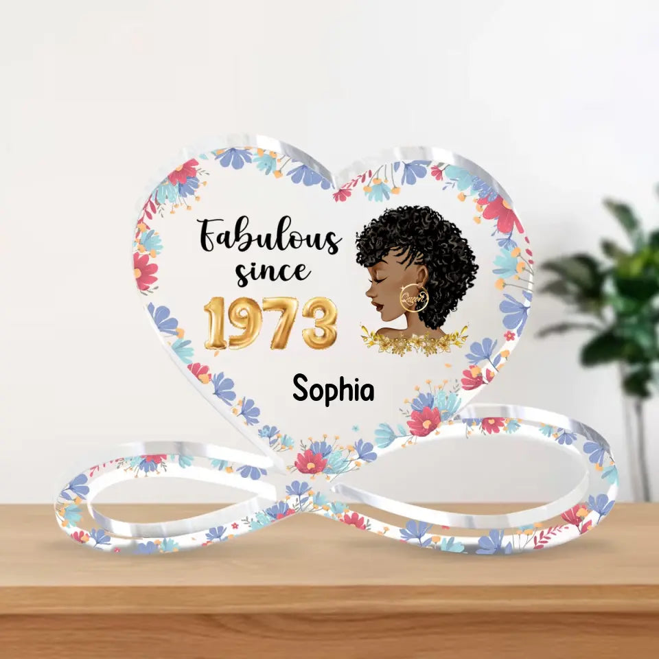 Personalized Custom Shaped Acrylic Plaque - Personalized 50th Birthday Gifts, 50th Gift Ideas For Her