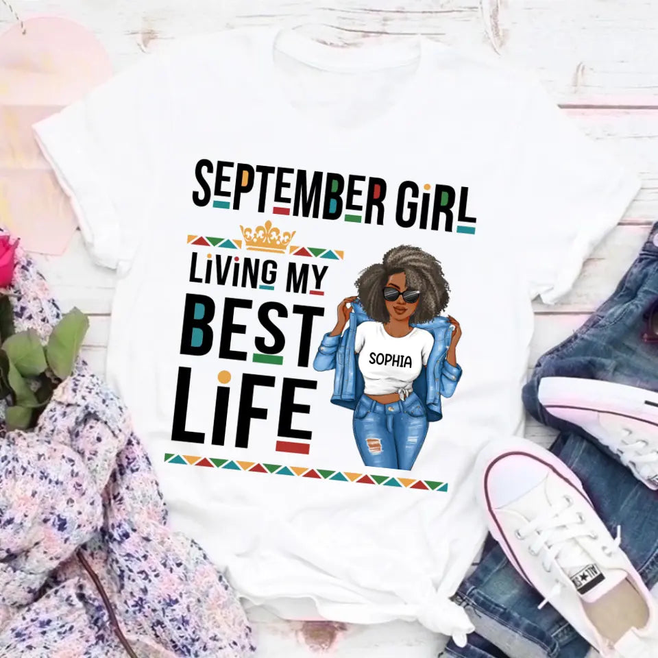 September Birthday Shirt, Custom Birthday Shirt, Queens Are Born In September, September Birthday Shirts For Woman, September Birthday Gifts