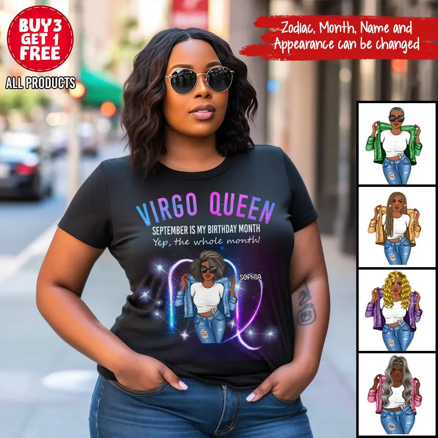 Personalized Birthday Shirts, Zodiac T Shirt, Zodiac Signs Shirt, Virgo Birthday T Shirt, Custom Birthday Gifts
