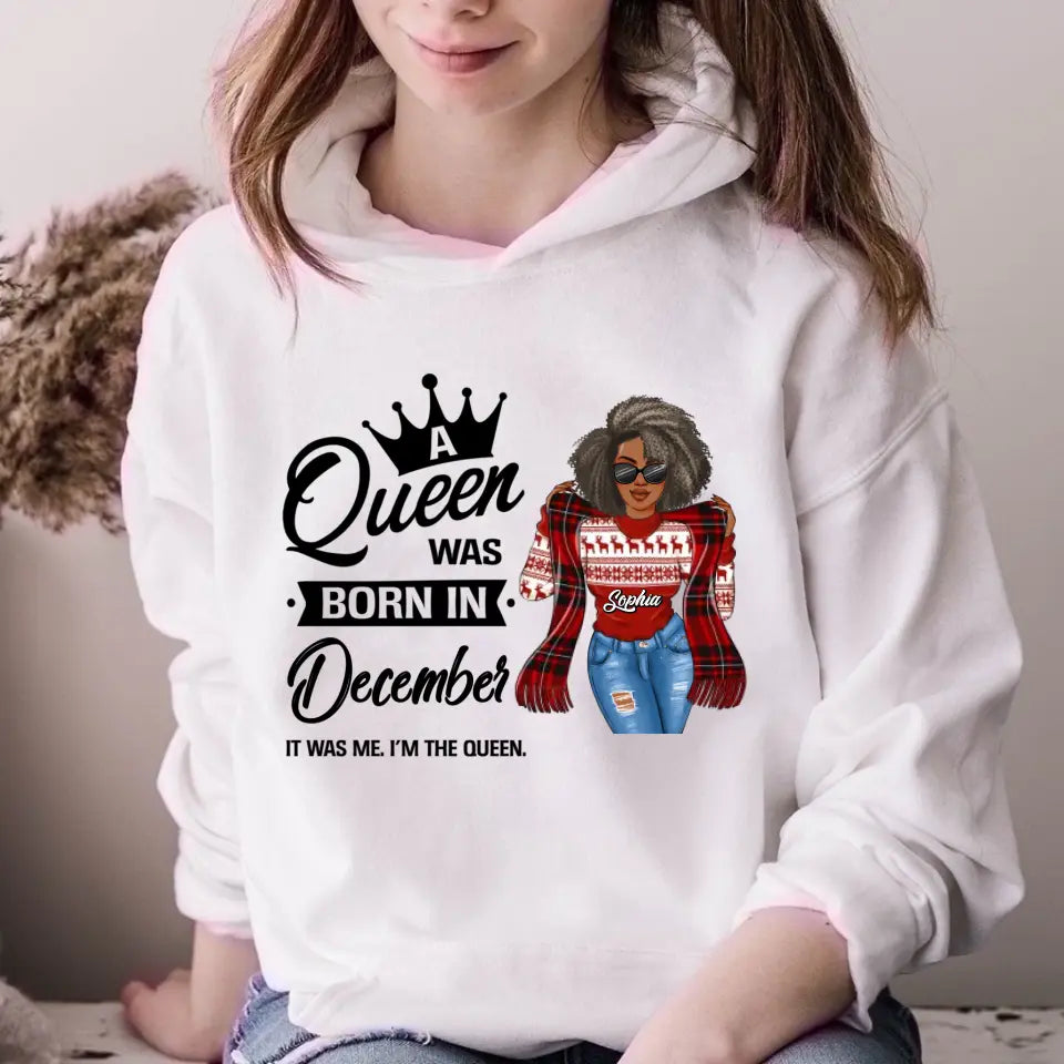December Birthday Shirt, Custom Birthday Shirt, Queens Are Born In December, December Birthday Shirts For Woman, December Birthday Gifts