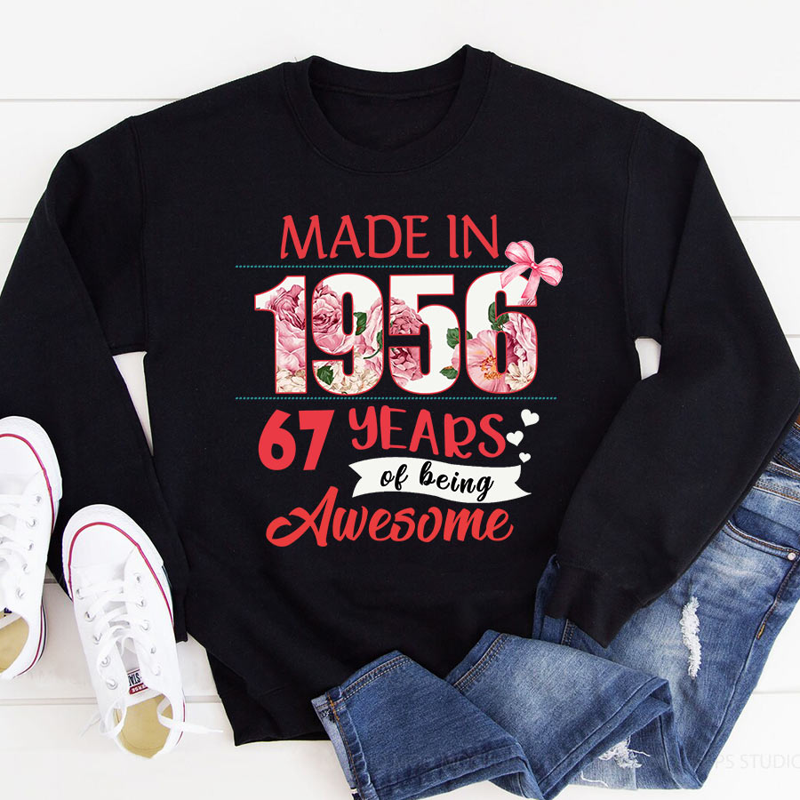 67th birthday gifts ideas 67th birthday shirt for her back in 1956 turning 67 shirts 67th birthday t shirts for woman