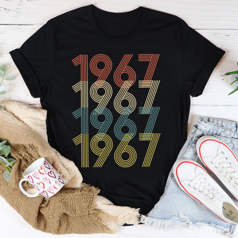 Chapter 55, Fabulous Since 1967 55th Birthday Unique T Shirt For Woman, Her Gifts For 55 Years Old , Turning 55 Birthday Cotton Shirt