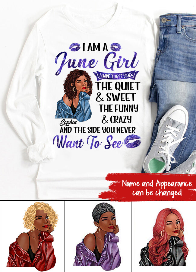 June Birthday Shirt, Custom Birthday Shirt, Queens Born In June, June Birthday Shirts For Woman, June Birthday Gifts