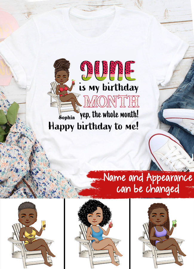 June Birthday Shirt, Custom Birthday Shirt, Queens are Born In June, June Birthday Shirts For Woman, June Birthday Gifts