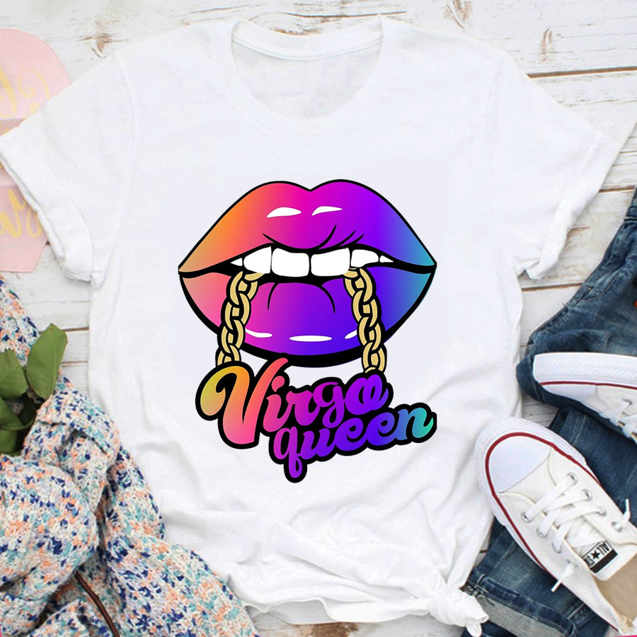 Virgo Girl, Virgo Birthday Shirts for woman, Virgo birthday month, Virgo cotton Tshirt for her