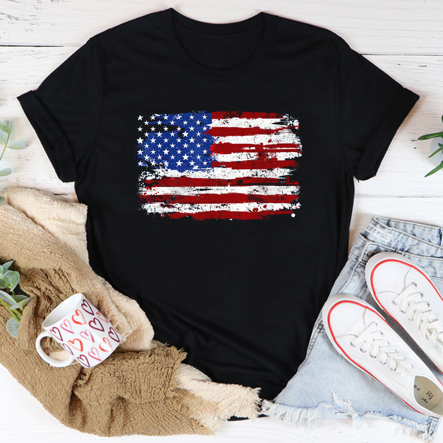 Independence Day Shirt American Flag USA United States of America US 4th of July T-Shirt