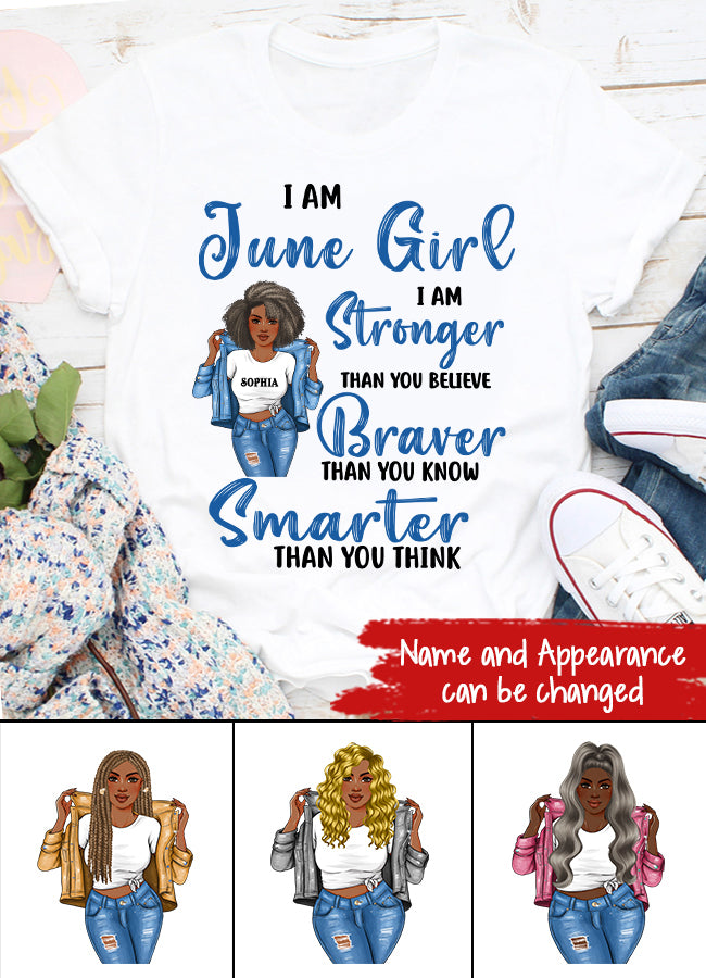 June Birthday Shirt, Custom Birthday Shirt, Queens Born In June, June Birthday Shirts For Woman, June Birthday Gifts