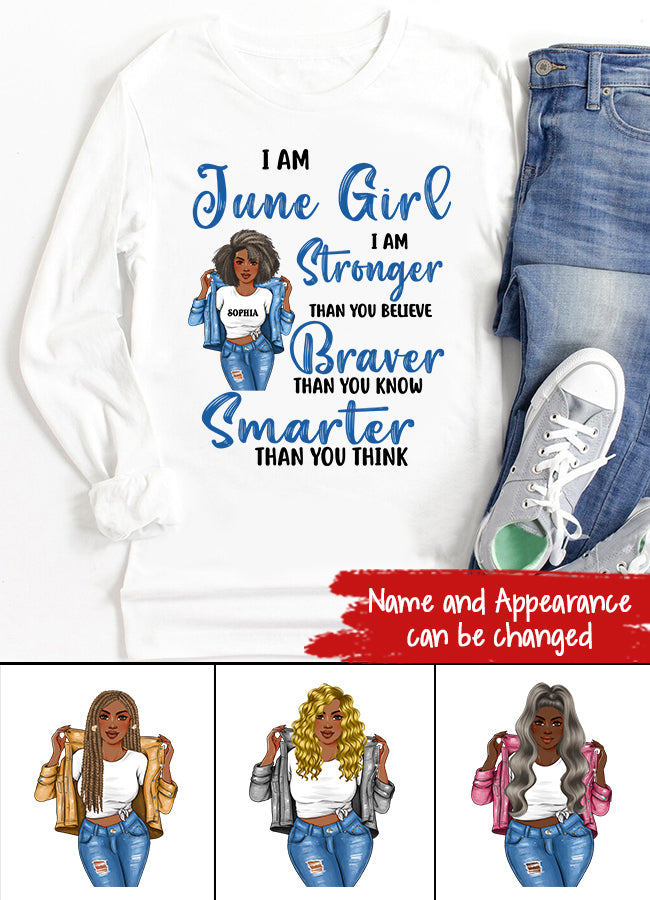 June Birthday Shirt, Custom Birthday Shirt, Queens Born In June, June Birthday Shirts For Woman, June Birthday Gifts