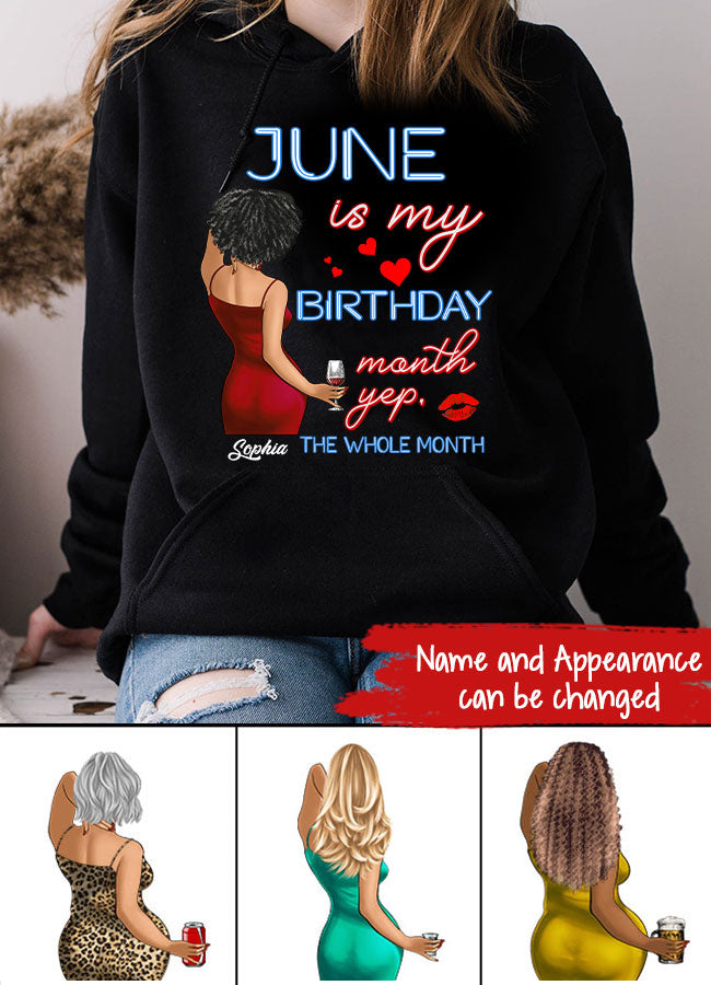 June Birthday Shirt, Custom Birthday Shirt, Queens was Born In June, June Birthday Shirts For Woman, June Birthday Gifts