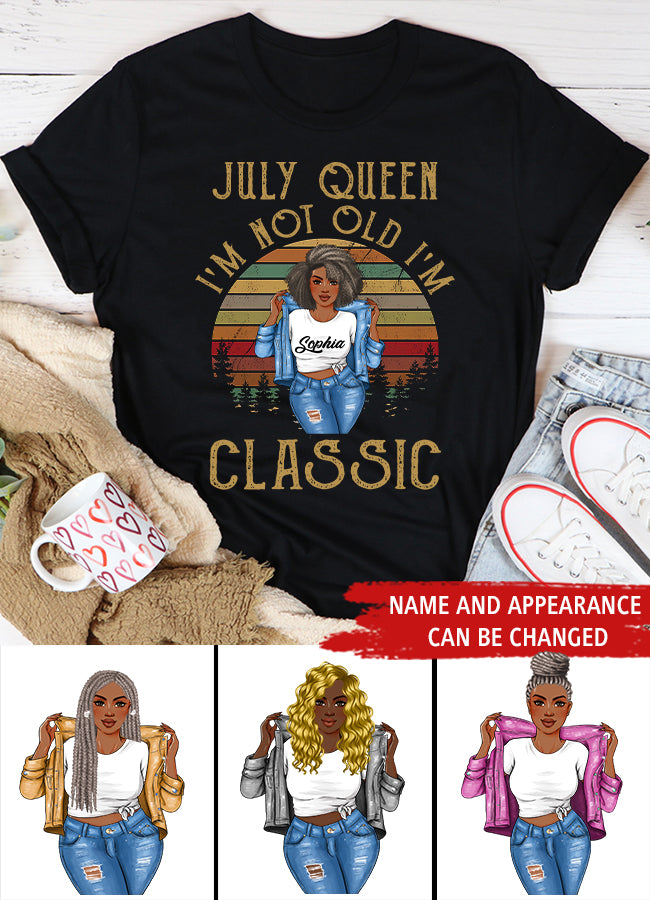 July Birthday Shirt, Custom Birthday Shirt, Queens Born In July, July Birthday Shirts For Woman, July Birthday Gifts