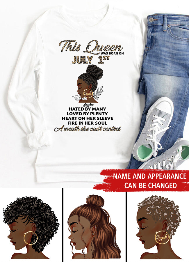 July Birthday Shirt, Custom Birthday Shirt, Queens Born In July, July Birthday Gifts, July Shirts For Woman