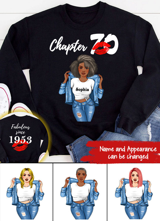 Personalized 70th birthday gifts ideas 70th birthday shirt for her back in 1953 turning 70 shirts 70 birthday t shirts for woman