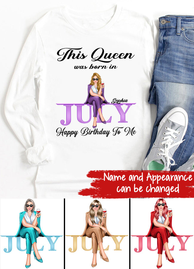 July Birthday Shirt, Custom Birthday Shirt,  July Birthday Shirts For Woman,  July Birthday Gifts