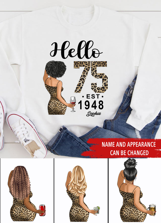 75th Birthday Shirts, Custom Birthday Shirts, Turning 75 Shirt, Gifts For Women Turning 75, 75 And Fabulous Shirt, 1948 Shirt, 75th Birthday Shirts For Her