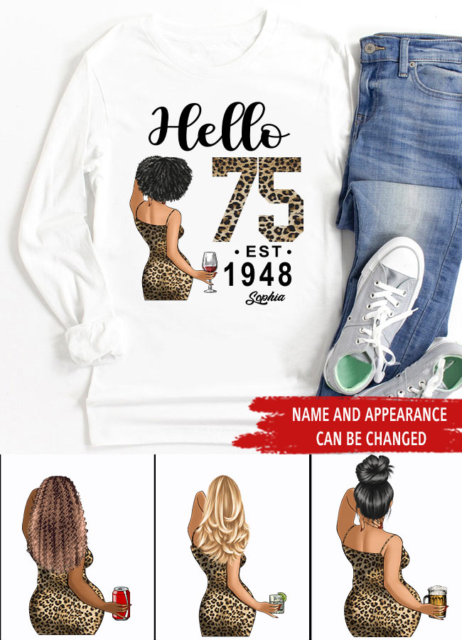 75th Birthday Shirts, Custom Birthday Shirts, Turning 75 Shirt, Gifts For Women Turning 75, 75 And Fabulous Shirt, 1948 Shirt, 75th Birthday Shirts For Her