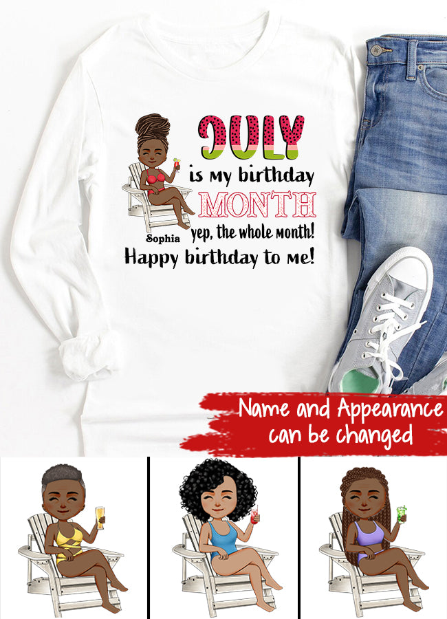 July Birthday Shirt, July Queen Custom Birthday Shirt, Queens are Born In July, July Birthday Shirts For Woman, July Birthday Gifts