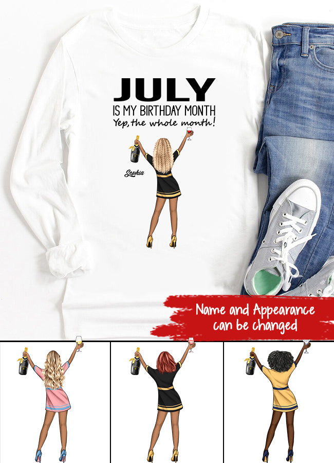 July Birthday Shirt, Custom Birthday Shirt, Queens Born In July, July Birthday Shirts For Woman, July Birthday Gifts