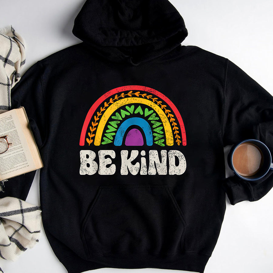 LGBT Shirts, Rainbow Pride Shirt, LGBTQ Be Kind Gay Pride LGBT Ally Rainbow Flag Retro Vintage T-Shirt