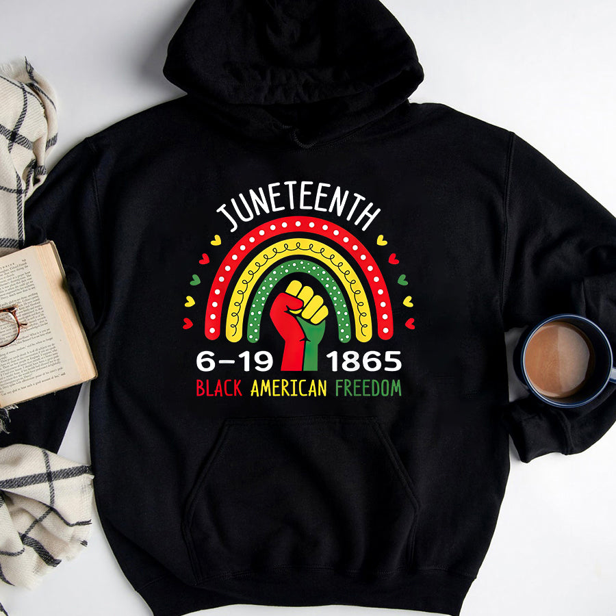 Juneteenth Shirt Celebrate Juneteenth Independence Day Rainbow T-Shirt