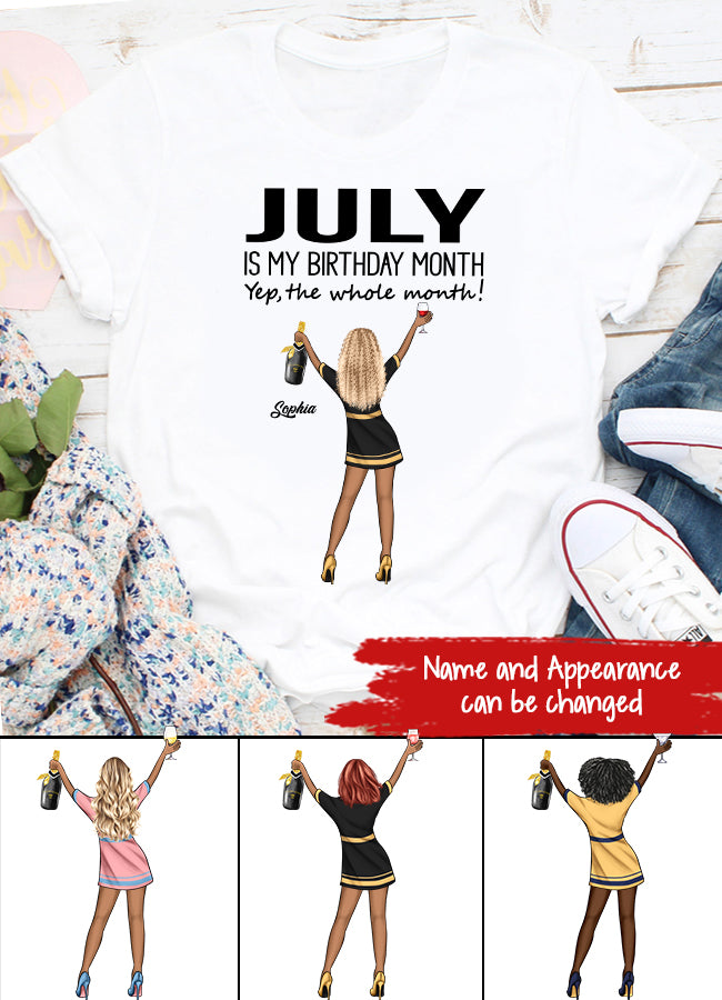 July Birthday Shirt, Custom Birthday Shirt, Queens Born In July, July Birthday Shirts For Woman, July Birthday Gifts