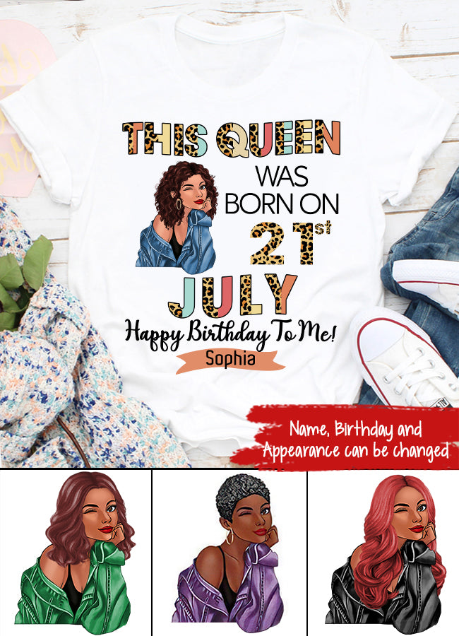 July Birthday Shirt, Custom Birthday Shirt, Queens Born In July, July Birthday Gifts, July shirts for Woman