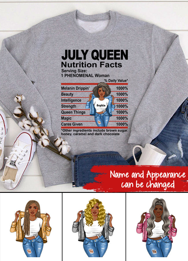 July Birthday Shirt, Custom Birthday Shirt, Queens Born In July, July Birthday Shirts For Woman, July Birthday Gifts, July Is My Birthday Month, Yep The Whole Month
