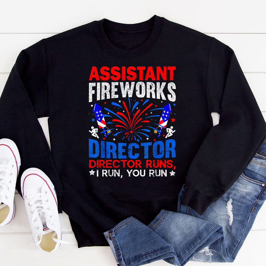 Independence Day Shirt Assistant Fireworks Director USA Independence Day July 4th T-Shirt