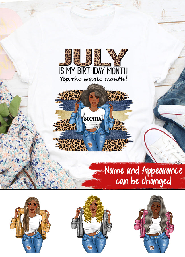 July Birthday Shirt, Custom Birthday Shirt, Queens Born In July, July Birthday Shirts For Woman, July Birthday Gifts