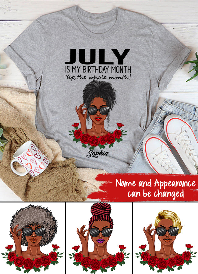 July Birthday Shirt, Custom Birthday Shirt, Queens Born In July, July Birthday Shirts For Woman, July Birthday Gifts