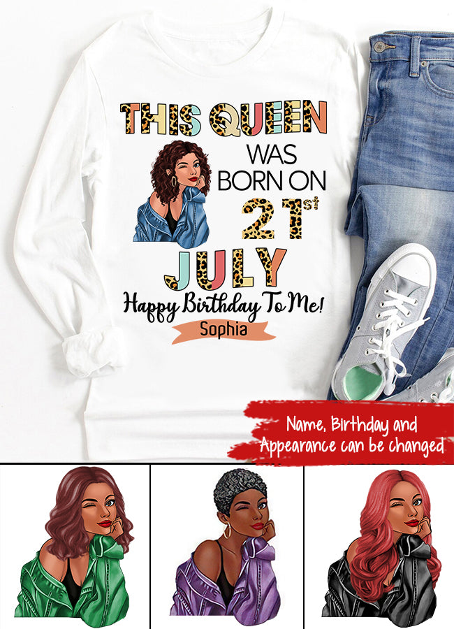 July Birthday Shirt, Custom Birthday Shirt, Queens Born In July, July Birthday Gifts, July shirts for Woman