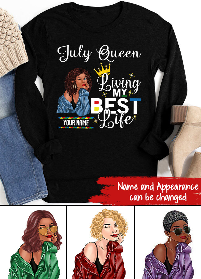 July Birthday Shirt, Custom Birthday Shirt, Queens Born In July, July Birthday Shirts For Woman, July Birthday Gifts