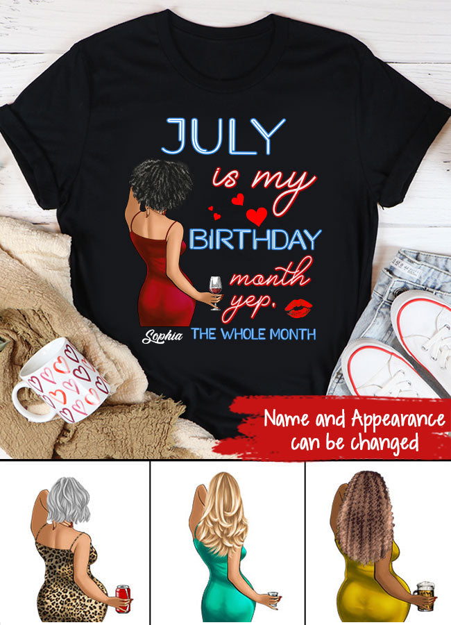 July Birthday Shirt, Custom Birthday Shirt, Queens was Born In July, July Birthday Shirts For Woman, July Birthday Gifts