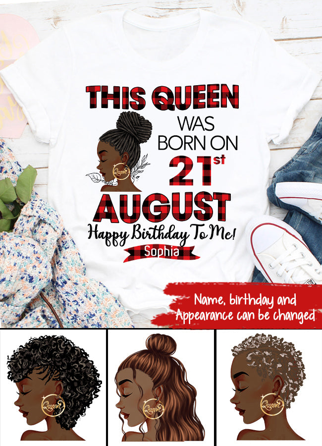 August Birthday Shirt, Custom Birthday Shirt, Queens Born In August, August Birthday Shirts For Woman, August Birthday Gifts