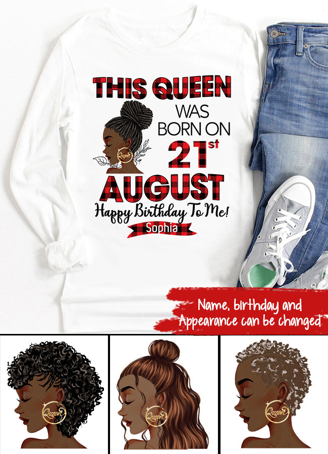 August Birthday Shirt, Custom Birthday Shirt, Queens Born In August, August Birthday Shirts For Woman, August Birthday Gifts